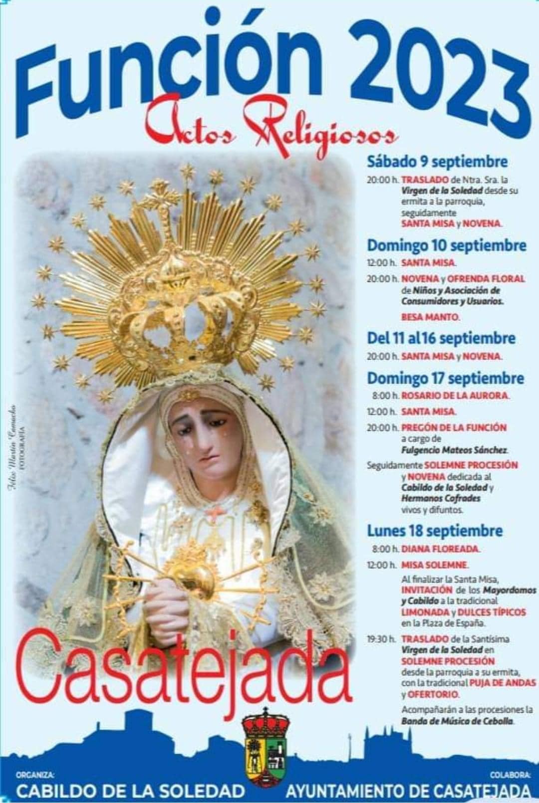 Fiestas de la Función a la Virgen de la Soledad  
